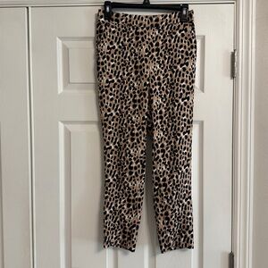 Banana Republic Animal Print Straight Leg Pants